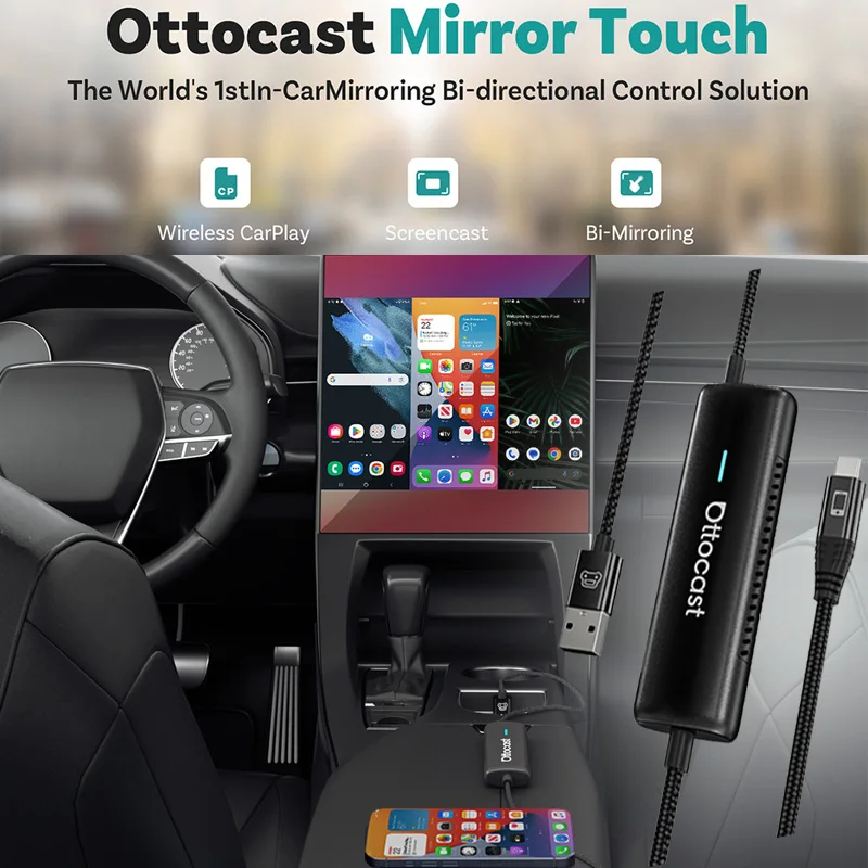 OTTOCAST ワイヤレス　CarPlay　アダプター ミラーリング 公式専売-OTTOCAST MX アダプター
