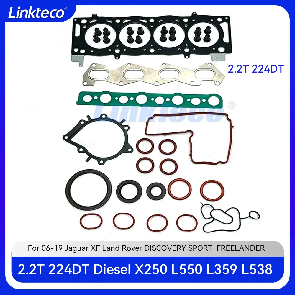 Engine Cylinder Head Full Gasket Set For 2.2 L T Diesel Jaguar XF Land Rover DISCOVERY SPORT FREELANDER RANGE ROVER EVOQUE 2.2T