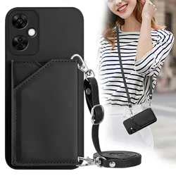 Crossbody Leather Wallet Strap Case with Lanyard for Oneplus 13 5G (YB0750)