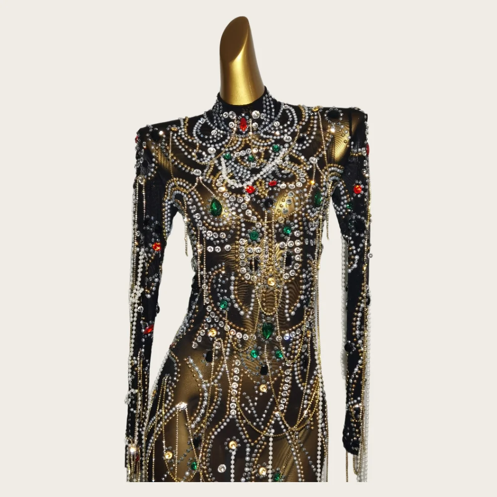 green emerald velvet dress Shop Black & Gold Long Dress