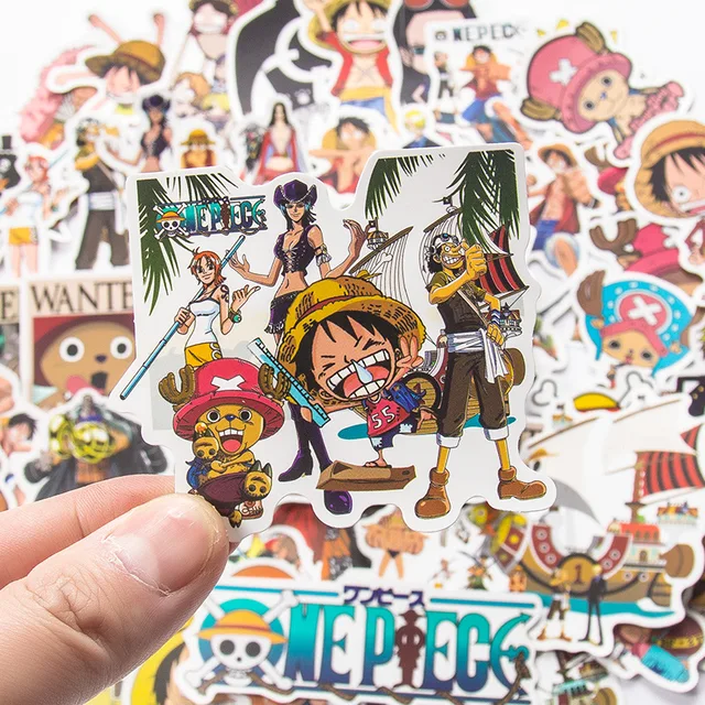 Kaufe Anime ONE PIECE Pirates Ruffy Autozubehör, Aufkleber, kratzfest,  Sonnenschutz, Dekor, Wohnmobilfenster, Graffiti-Aufkleber