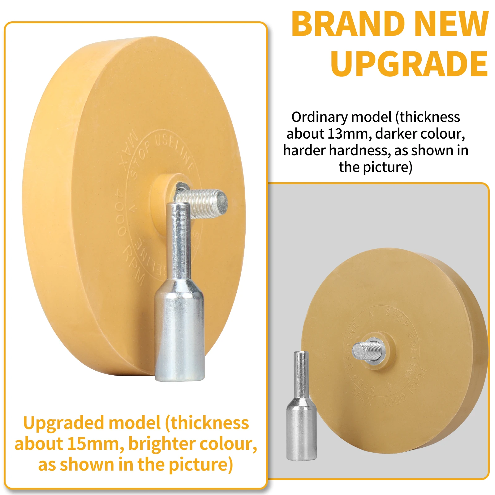 Roda removedora de adesivo Whizzy Wheel em uso