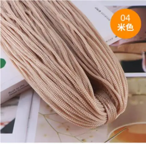 Premium 3mm Nylon Cord for Crocheting and Macrame Projects – Ideal for DIY Hand-Woven Bracelets, Handicrafts, Mats, Slippers, and Bags