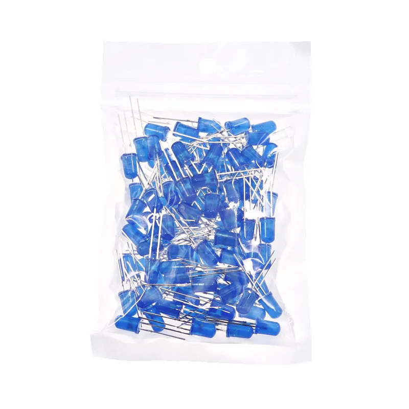 100PCs 5mm LED Diode 5mm assorted kit White Green Red Blue yellow orange pink purple warm white DIY light emitting diode image 6