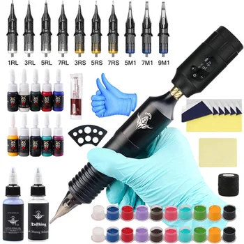 Set di tatuaggi Tufking popolare transfrontaliero, set completo di macchine utensili per tatuaggi, set di penne per tatuaggi, macchinetta per tatuaggi