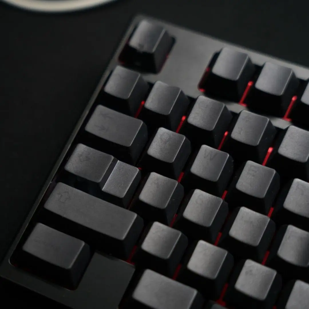 Geekark Bob Keycaps Preto no Preto Teclado Mecânico Perfil Cereja