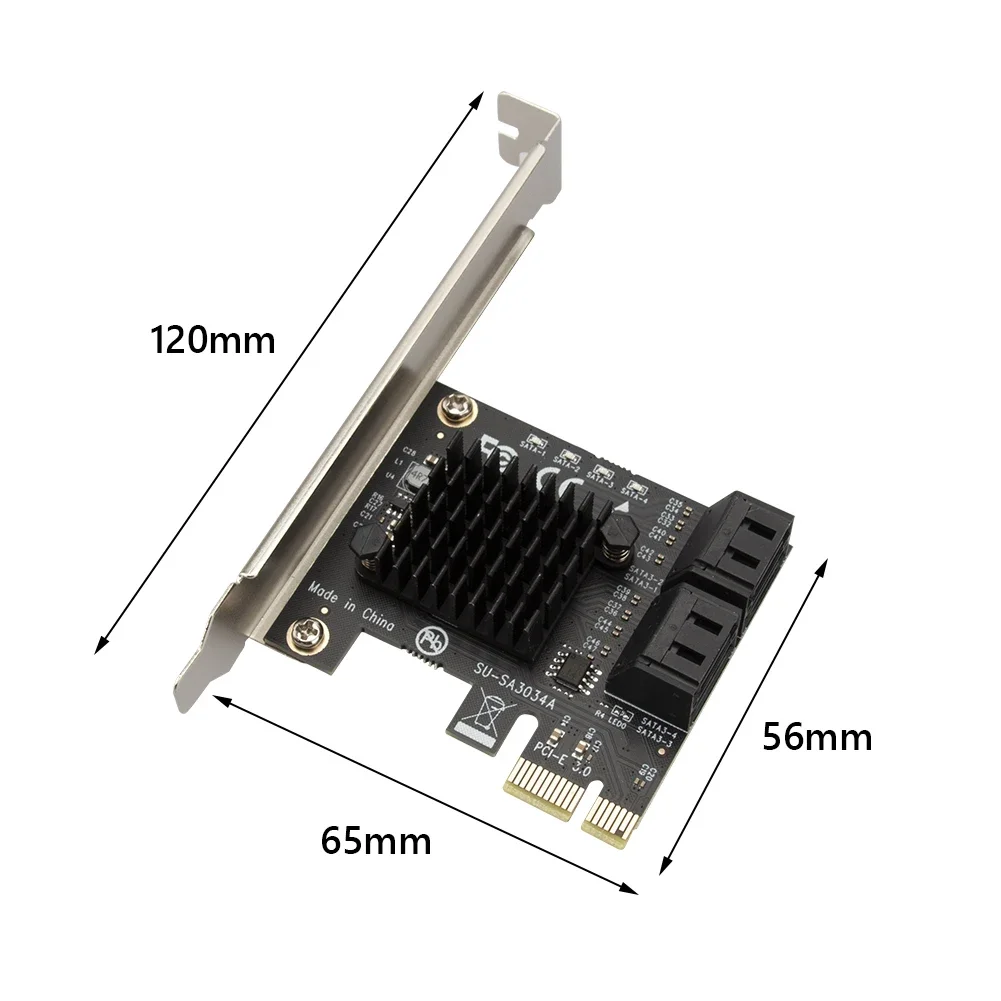 ���� ī�� USB ���̺� Ȯ�� �����, SATA III PCI E Express 3.0 X1 ��Ʈ�ѷ� Ȯ�� ī�� �����, 4 ��Ʈ, 6Gbps