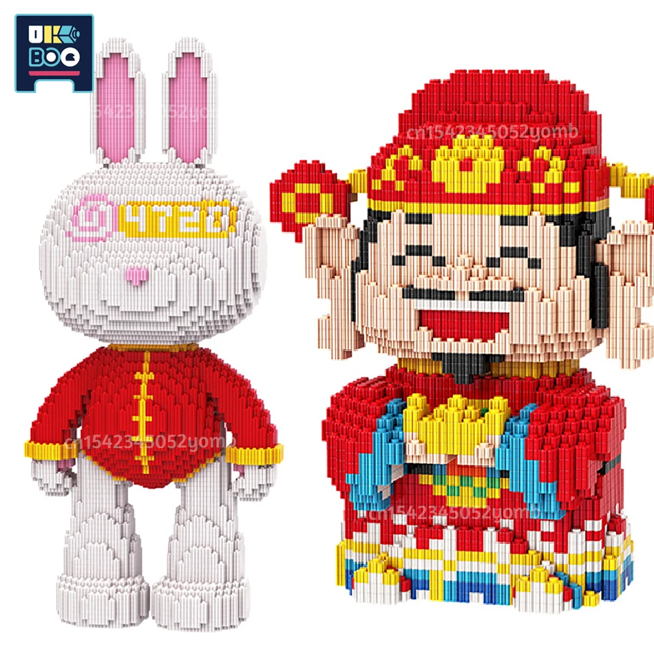 Chinese-Style-Nano-Building-Blocks-City-Cartoon-Rabbit-The-God-of ...