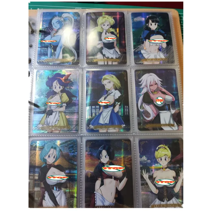 

2022 New 9pcs/set Dragon Ball Android 18 Ranchi Bulma Videl ACG Sexy Toys Hobbies Hobby Collectibles Game Collection Anime Cards