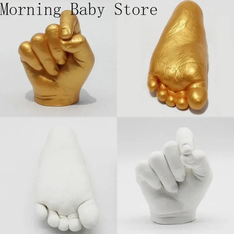 Hand and Footprint Kit DIY Hand Foot Print Mold for Baby Souvenir Baby Plaster Mold Hand Foot Casting Kit Couples Wedding Accessories Home Decor Gifts