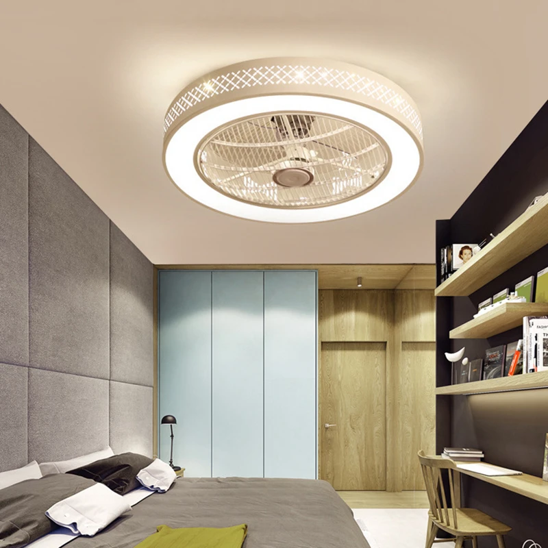 Modern Lighting Ceiling Fan Remote Control Ceiling Fan With Light For Kitchen Bedroom Restaurant Decor Dimmable Lamp