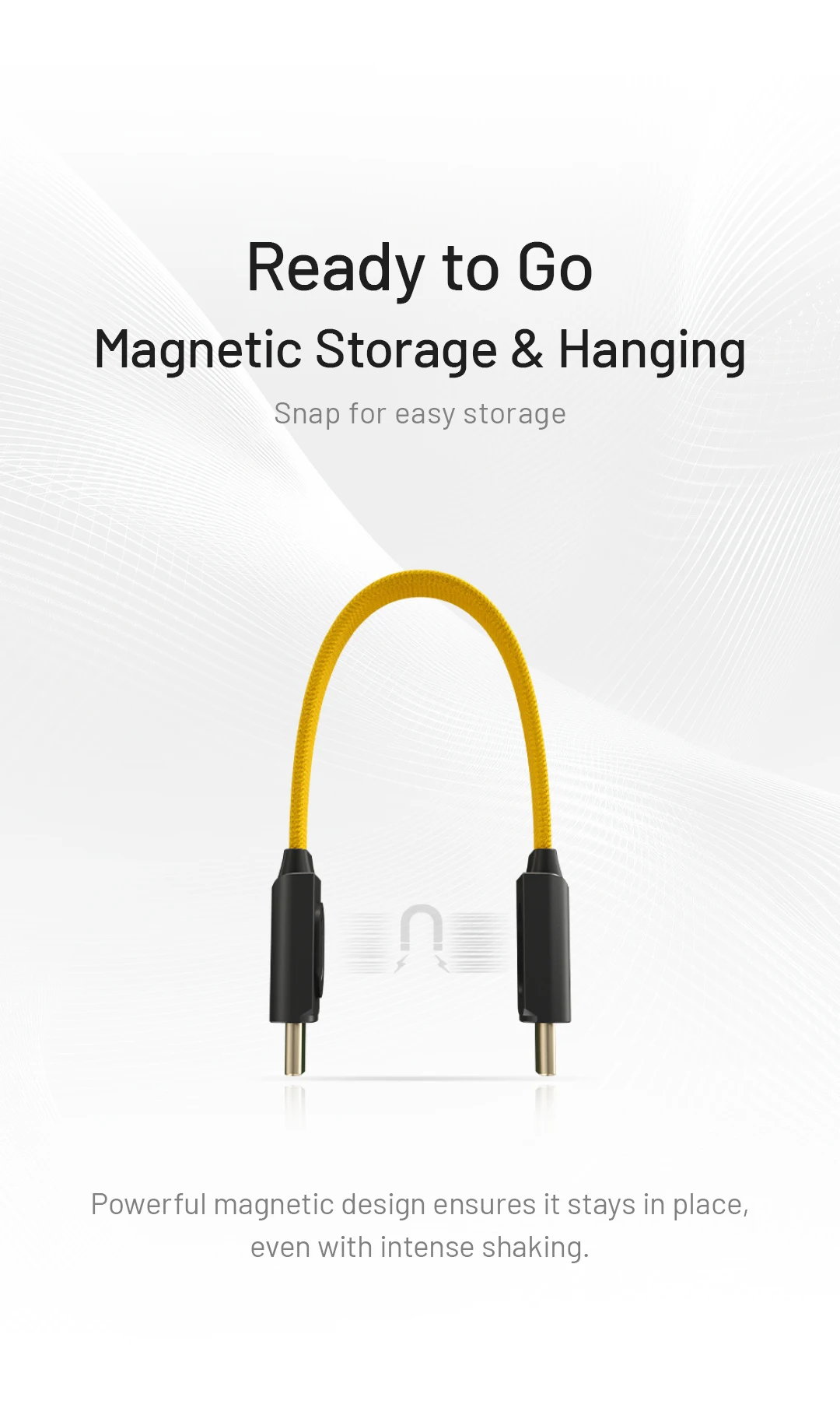 NITECORE NLink10 USB-C to USB-C Cable Magnetic 7cm 60W Fast Charging Type-c Cabl