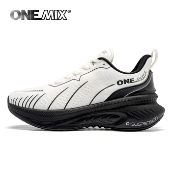 ONEMIX New Cushioning Running Shoes For Men Suitable Heavy Runners Lace Up Sports Women Non-slip Outdoor Athletic Male Sneakers 1