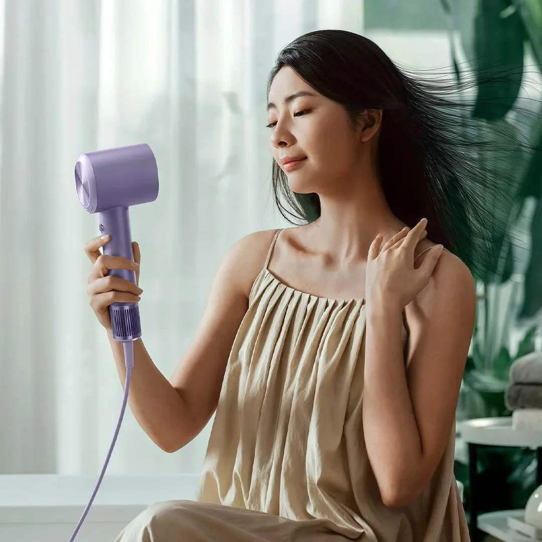 XIAOMI MIJIA-Sèche-cheveux professionnel à eau ionique à haute vitesse, séchage rapide, Ion négatif, 65 mumental, 110000 tr/min, 220V, version CN, H701