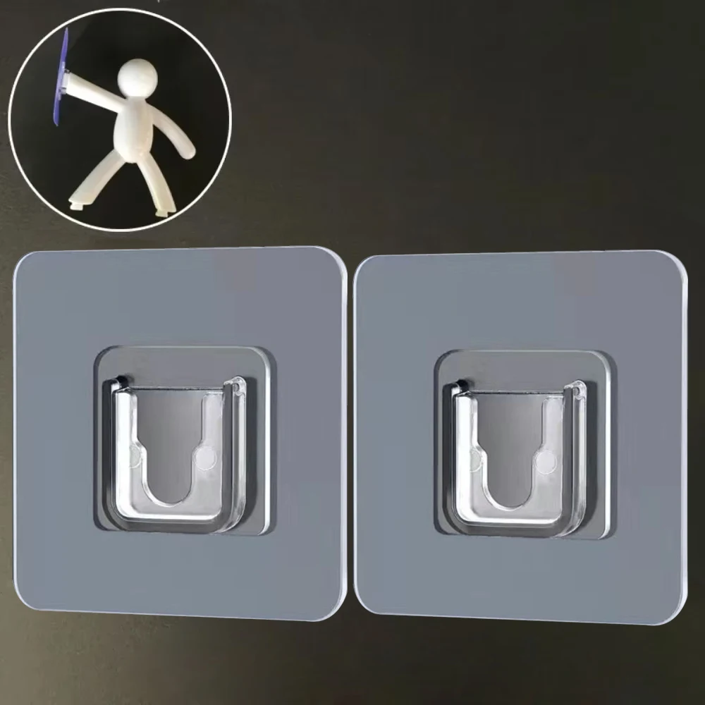 Adhesive Wall Hooks Hanger Suction Cup Sucker Wall Storage Holder For Kitchen Bathroom