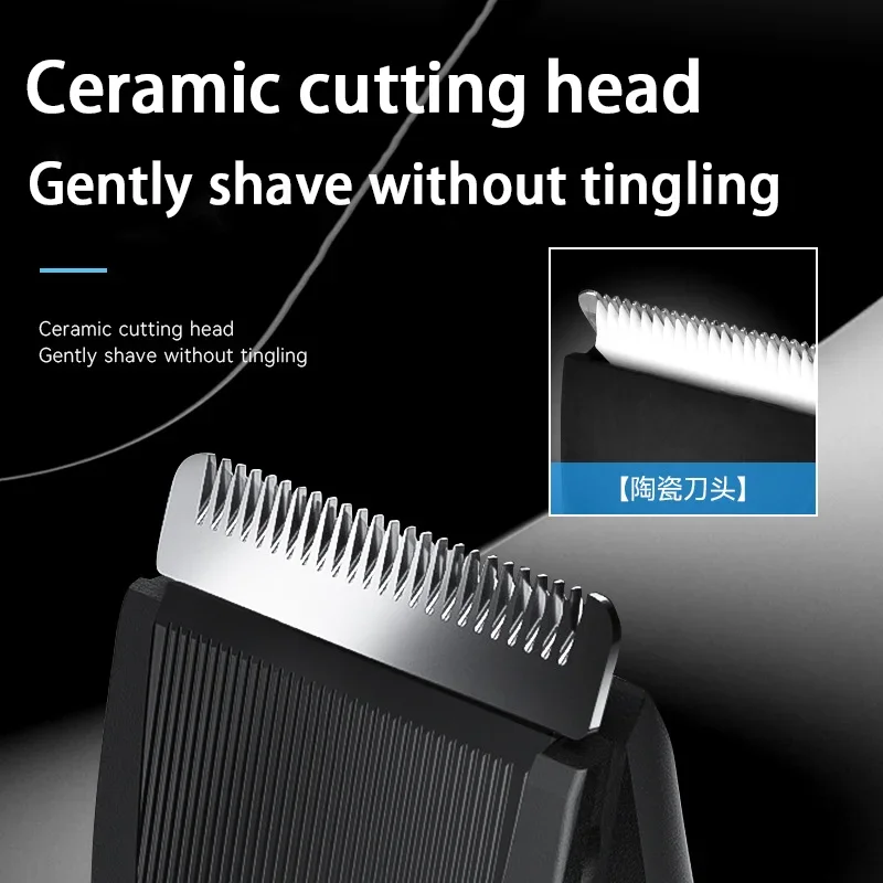 KM-1840 KEMEI's new full body waterproof electric fader barber with charging base multi-function shaving hair clipper 2