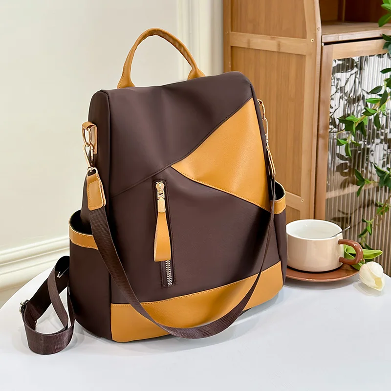 Anti-theft Design Fashion Women Backpack High Quality Nylon Fabric