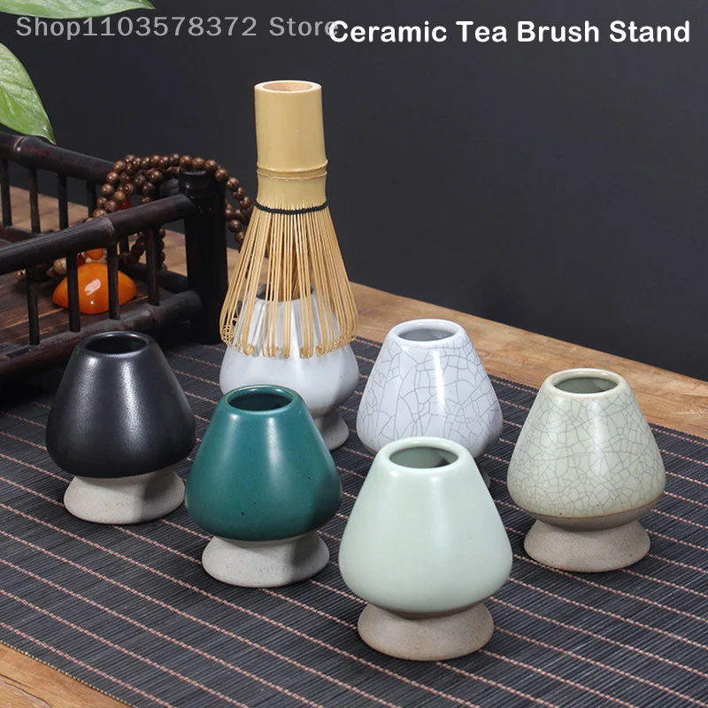 Ceramic Matcha Green Tea Chasen Holder Stand Bowl Bamboo Frusta Grinder Spazzole Porta Attrezzi Da Tè Accessori Per Il Tè Teaware