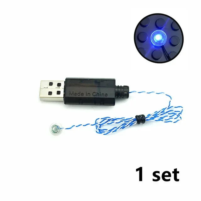 USB LED Mini Brick Building Block Lamp with Battery Box