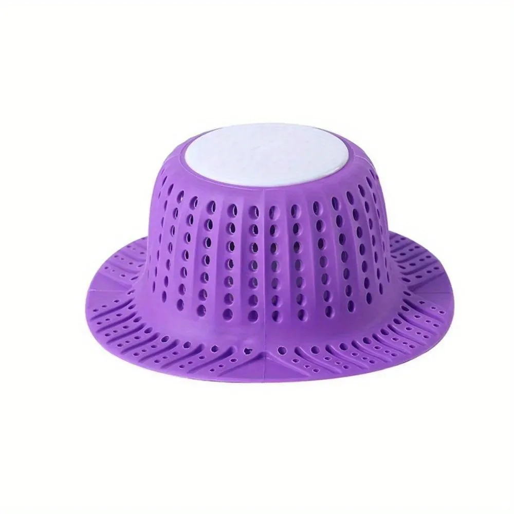 1PC New Bathtub Drain Hair Catcher Collapsible Drain Protector for Pop-Up and Regular Drains of Shower Bathtub Tub Bathroom Sink 4