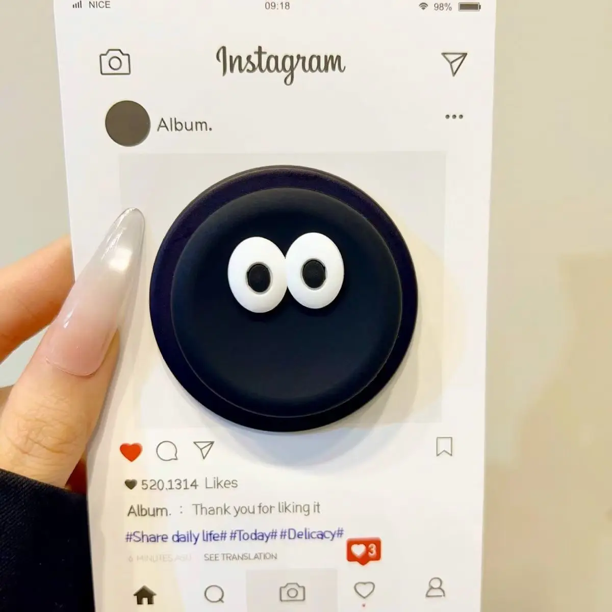 3D Eye Silicone Magnetic Phone Holder and Expanding Stand
