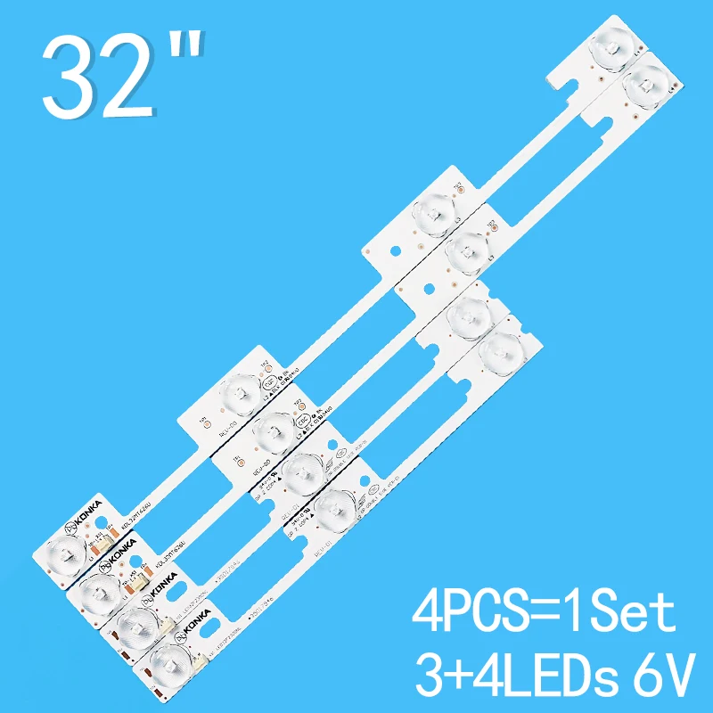 LED Backlight Strips for LED32F1100CF 35020126 35020125 35018477 35018475 35018476 35018478 LED32F1160CF LED32B260B LED32F1170CF for konka 32 lcd tv kdl32mt626u led32f1100cf led32f2300ne led32f2300fx 35019055 35019056 35018478 35017946 35017947