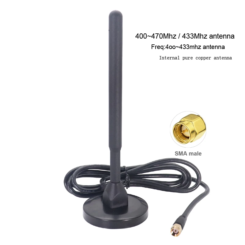 고이득 12dBi 470Mhz 433MHz 로라 안테나 전방향 SMA/N/BNC/TNC 남성형 DTU 모델용 신호 증폭기 무전기용