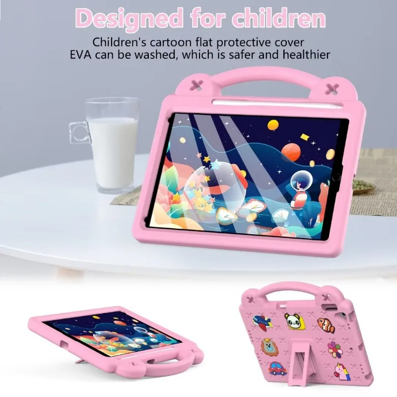 EVA Kids Shockproof iPad Case with Handheld Stand