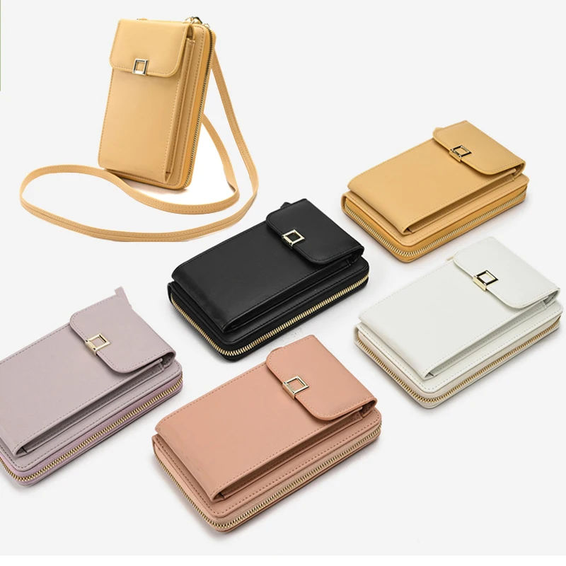 Fashion PU Leather Women Mini Shoulder Crossbody Bags with Wallet Solid  Color Small Top-Handle Bags Female Messenger Handbags - AliExpress