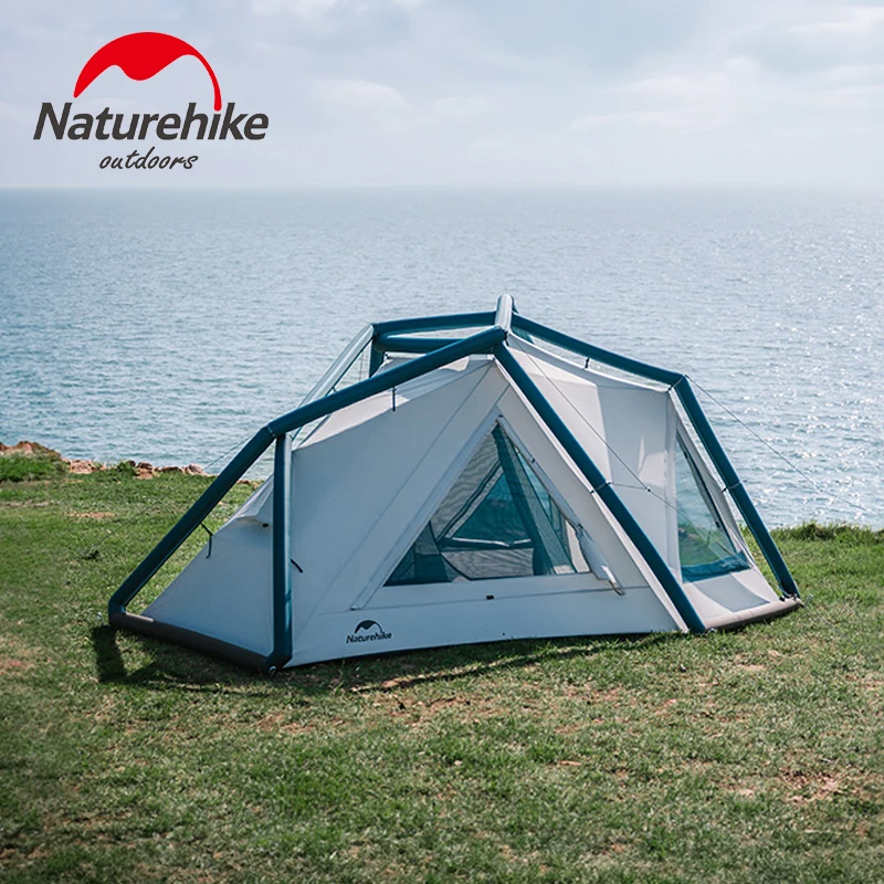 

Naturehike Air 7.3 Inflatable Tent 1-2 Persons Self-Support Lightweight Camping Tent 30D Silver Coated Silicon For Beach Tourism