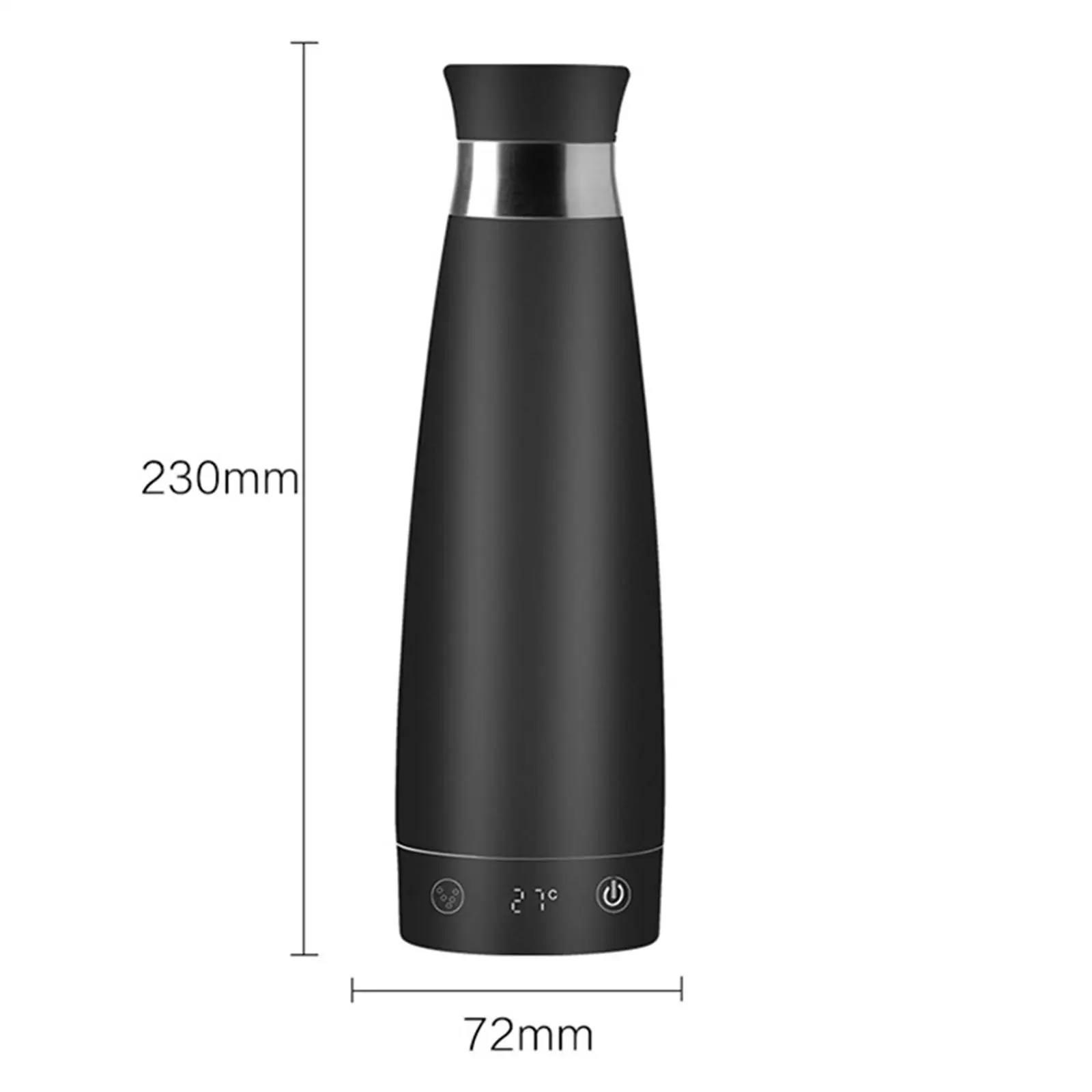 300ml 전기 가열 컵 다기능 급속 가열 LCD 디스플레이 304 스테인리스 주전자 물병 차/커피용