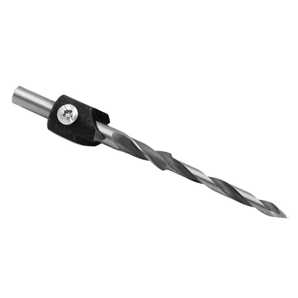 

Countersink Drill Bit HSS Flute Wood Deburring Tool Step Guide Carpentry Reamer Chamfer End Milling Drill Bit for Woodworking