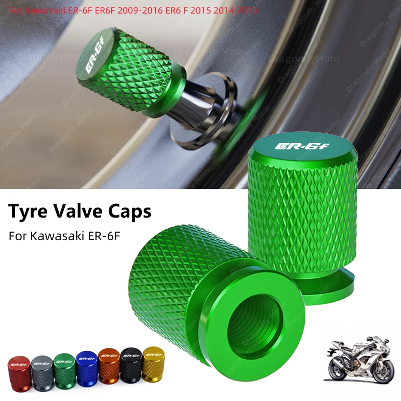 

ER-6F Motorcycle Tire Valve Air Port Stem Cover Cap Plug CNC Accessories For Kawasaki ER-6F ER6F 2009-2016 ER6 F 2015 2014 2013