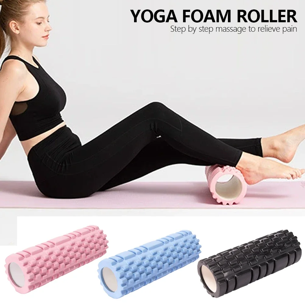 30cm Yoga Column Gym Fitness Pilates Foam Roller Exercise Back Massage Roller Yoga Brick Home Fitness Equipment