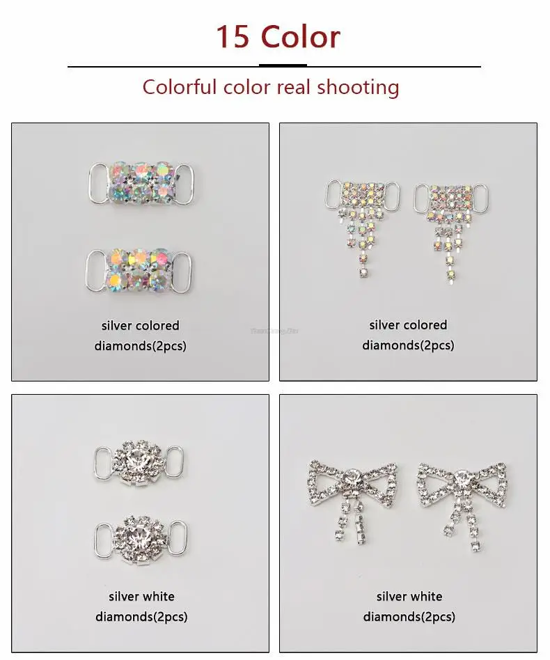 Luxus Strass AF1 Schuh Charms Bunte Diamant Sneaker Charms Mädchen Schuh Dekoration DIY Schnürsenkel Schnallen Schuhe Zubehör – Detail 8