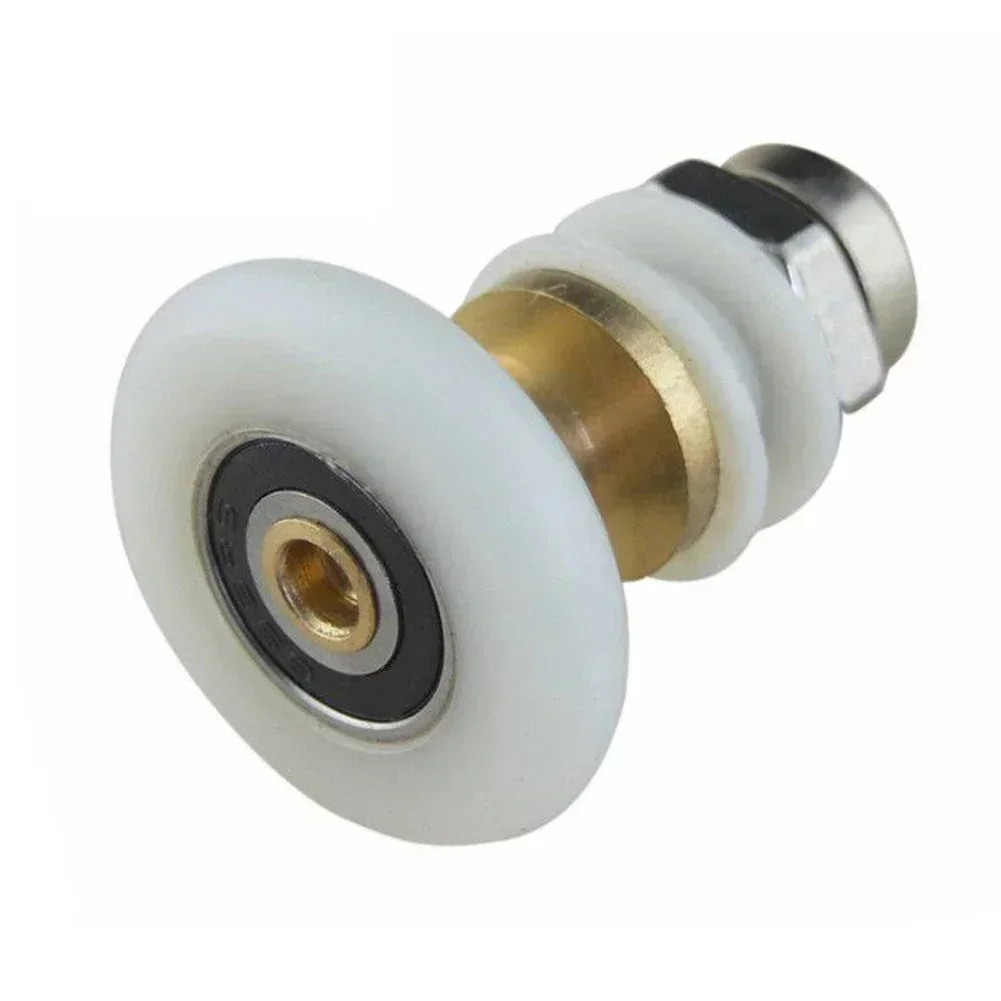 Shower Door Rollers 4PCS 20/23/25/27/28mm Diameter Shower Glass Sliding Door Hanging Wheel Roller Bathroom Sliding Cabinet Eccentric Pulleys