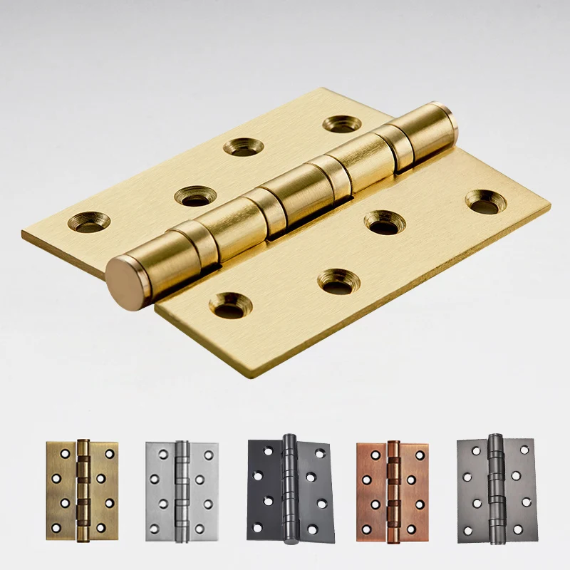 Stainless Steel Mute Hinge Room Door 4 Inch Bearings Hinges 3mm Thick Heavy Doors Strong Load Bearing Gemel Furniture Hardware Stainless Steel Hinges Door Hinges
