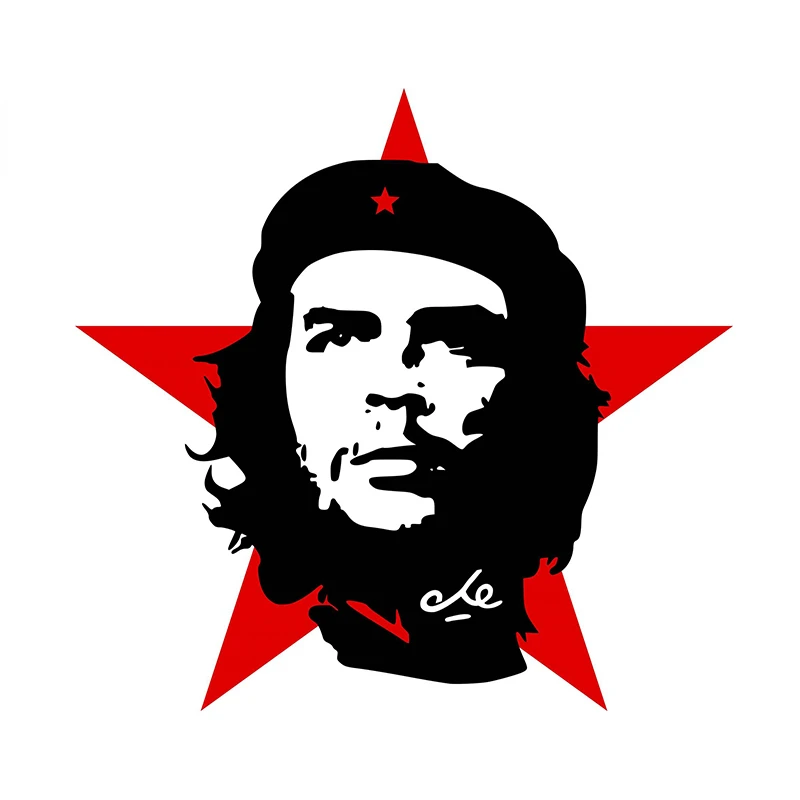 

V1661# Che Guevara Warning Decal For Cars, Refrigerators, Laptops, Motorcycles Block Scratches Waterproof Sticker