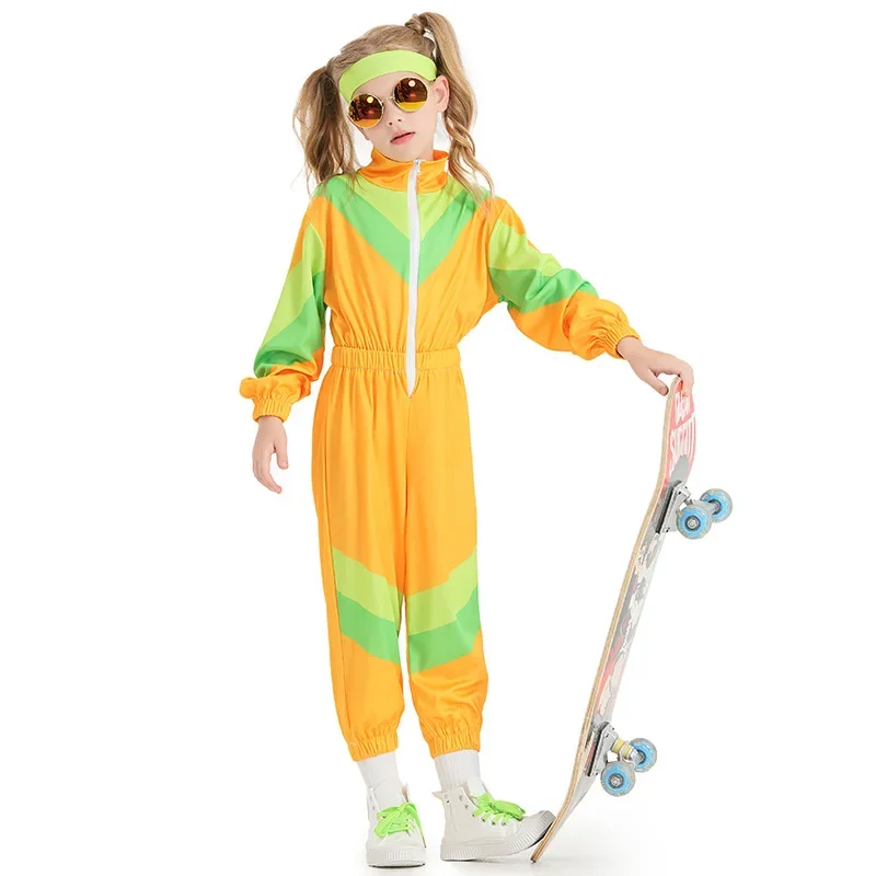

Halloween Children Retro 70s Disco Rock Hippie Costume