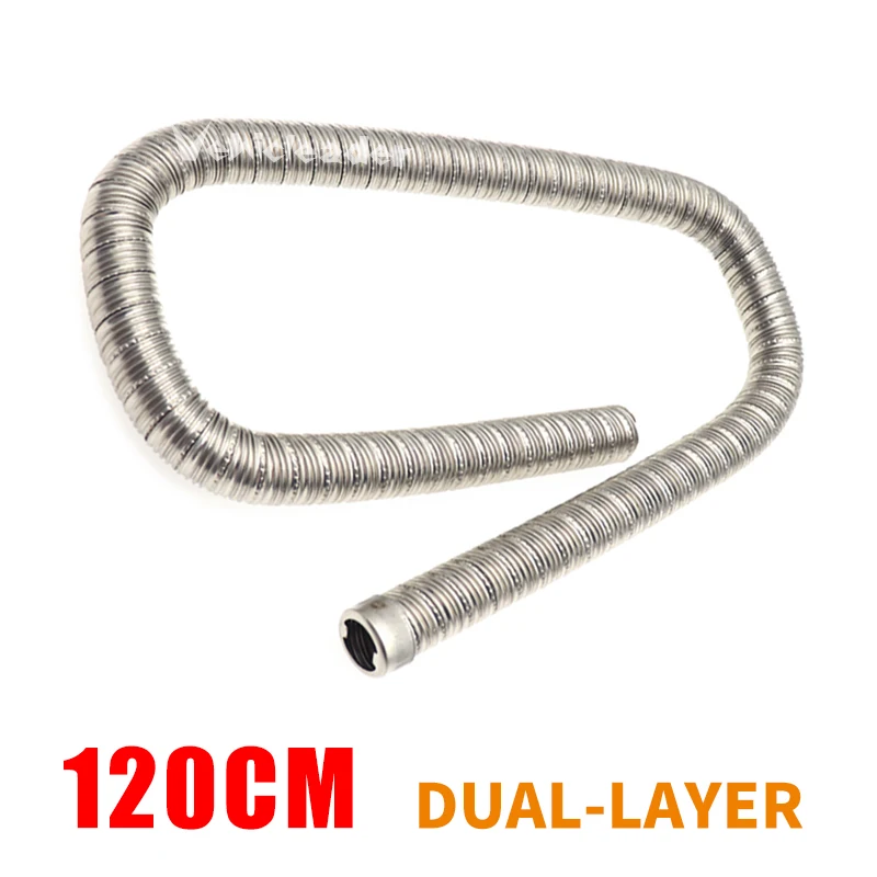 Stainless Steel Exhaust Pipe for Air Diesel Heaters - Multiple Length Options