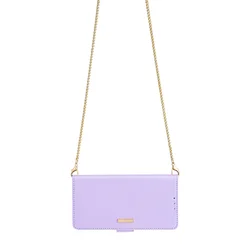 Luxury Leather Flip Wallet Card Cover with Magnet Buckle and Lanyard for Redmi Note 13 4G (PURPLE)