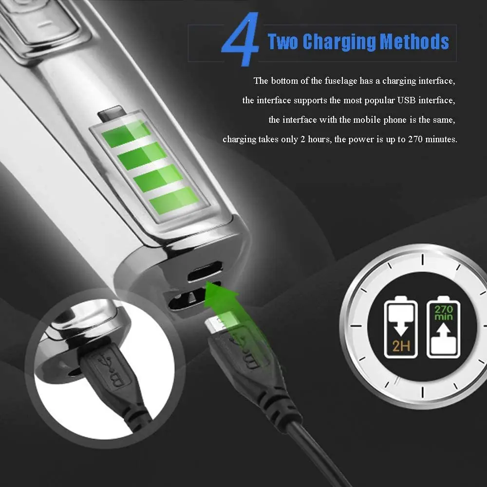Kemei T blade Hair cutting machine, close to 0 mm haircut, Barber Hair clipper professional, Electric shaver for men 4
