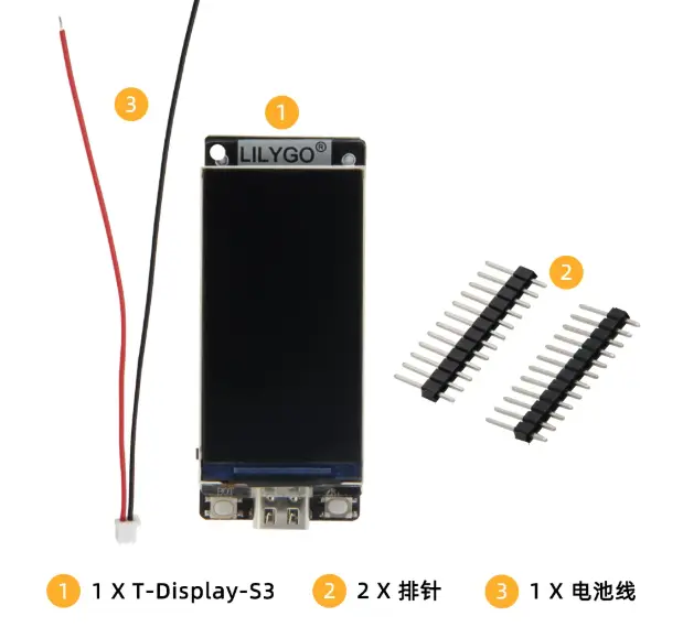 LILYGO T-Display-S3 1.9-Inch LCD Display Development Board with WiFi & Bluetooth 5.0 Wireless Module image 8