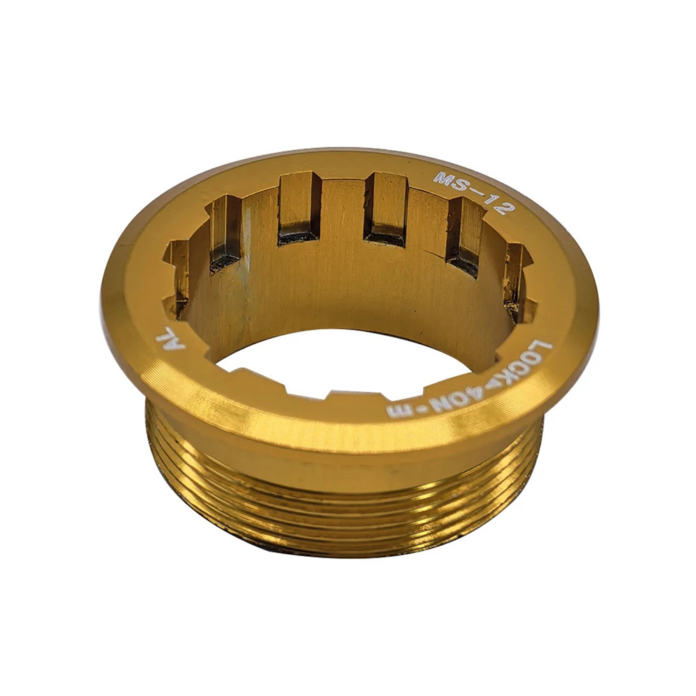 2 Pcs Bike Cassette Lockring CNC Aluminium Flywheel Cover MicroSpline 12 Speed Bicycle Part Accessories bike cassette lockring
