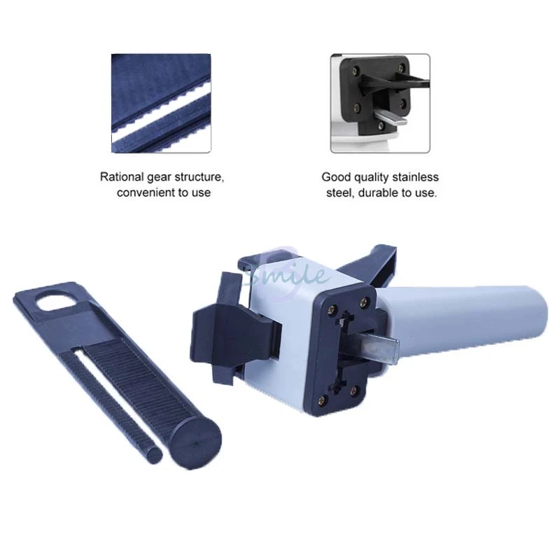 

1pcs durable Dental Impression Mixing Dispensing Gun Universal Dispenser Gun Silicon Rubber Dispenser Gun 10:1for Dentist Tools