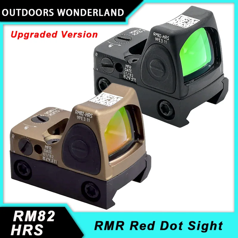 Red Dot Sight Rifle Scope Holy Warrior RM82 HRS Red Dot Sight Aluminum RMR Reflex Sights Scope Picatinny And GLOCK Mount Rifle Airsoft Hunting