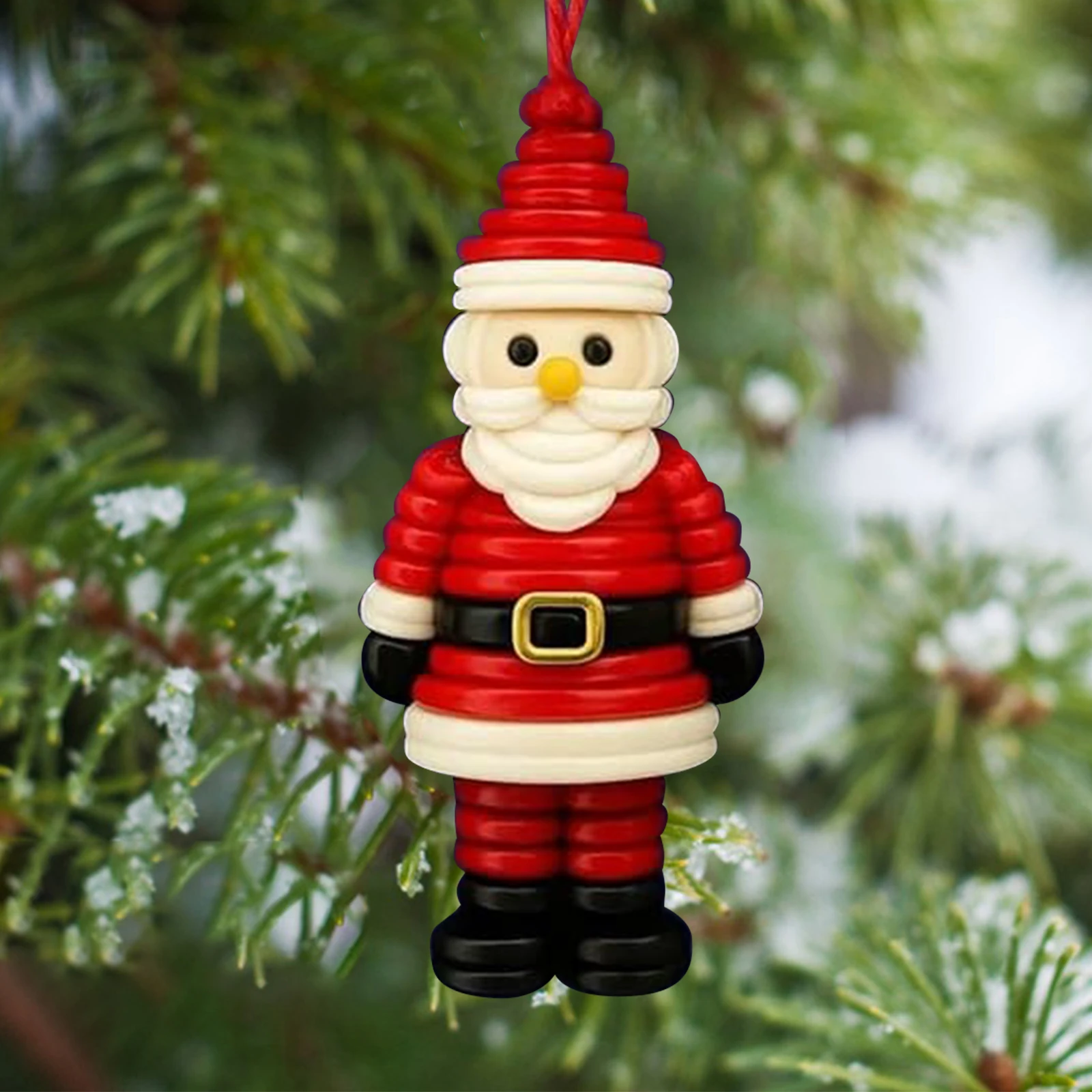 DIY Christmas Craft Kit Snowman & Santa Claus Drop Ornament Making Christmas Tree Pendant Festival Gifts Holiday Party Decoratio