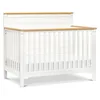 4-in-1 Convertible Crib in Light Sage and Honey, GREENGUARD Gold Certified 1