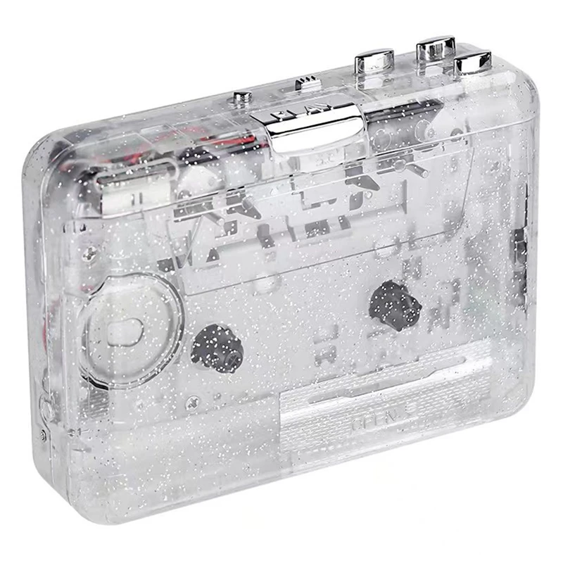 

1 Set Full Transparent Shell Player Plug And Play Audio Digital Player For Music