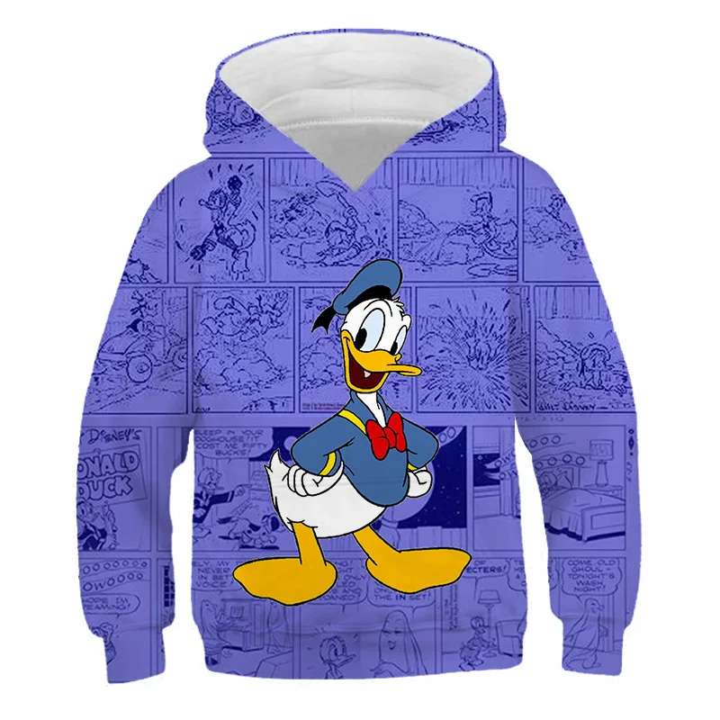 thumbnail image 1 of Jerseys de animación para niños grandes, chaqueta, suéter, ropa para niños, Sudadera con capucha, estampado del Pato Donald Disney, ropa para niñas, sudadera, 1 of 5